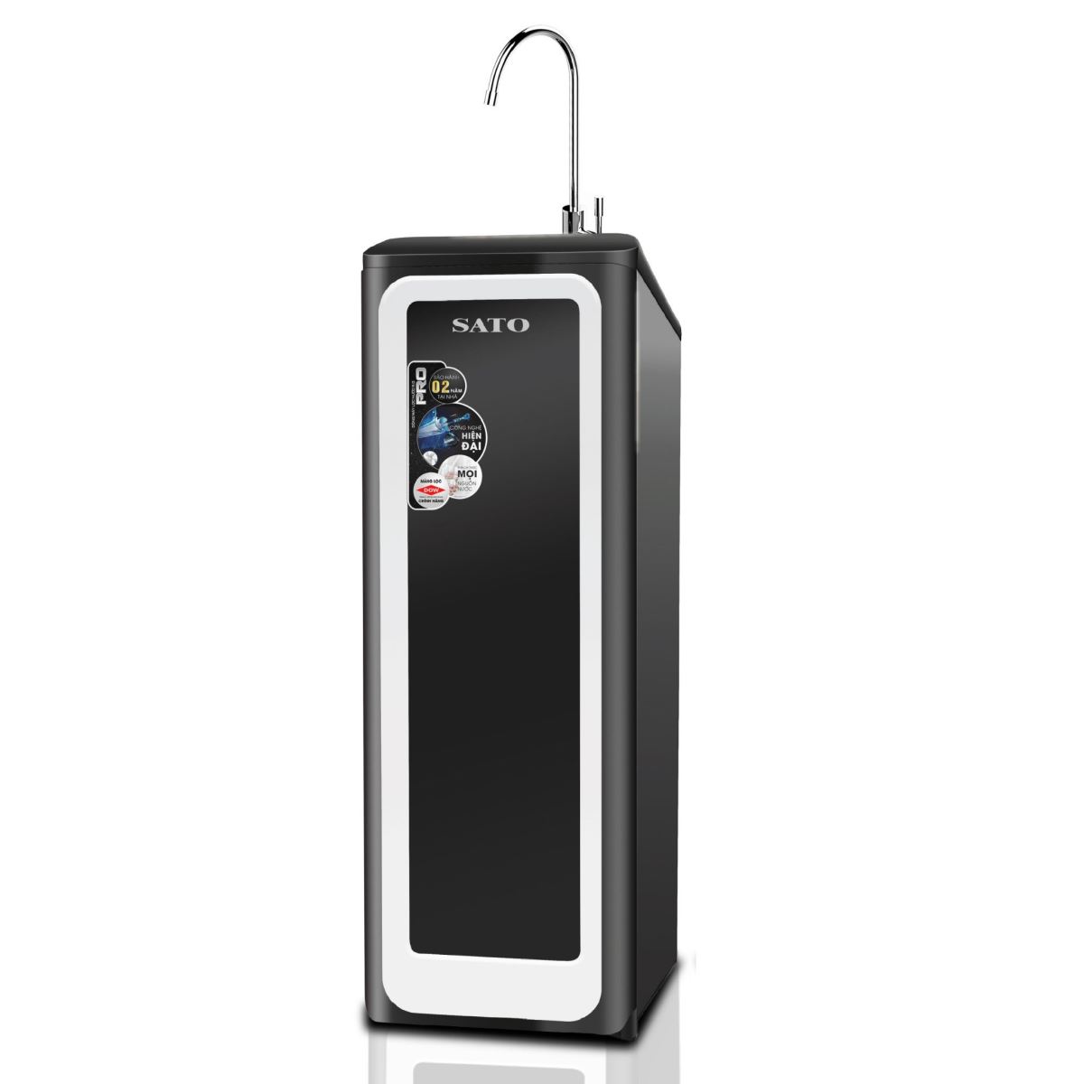 MÁY LỌC NƯỚC SATO PRO PR3008D 3 CỐC 8 CẤP LỌC